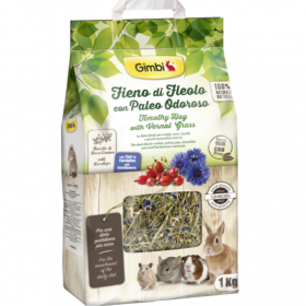 Сено за гризачи GIMBI TIMOTHY HAY WITH VERNAL GRASS 1кг. от тимотейка с пролетна трева